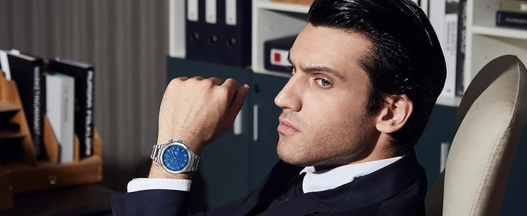 SAPHERO Orologio Cronografo Uomo al Quarzo 5ATM Impermeabile Acciaio Inox con Data, Regalo Perfetto per Padre, Marito, Fidanzato per Natale, Compleanno, San Valentino platinumshop