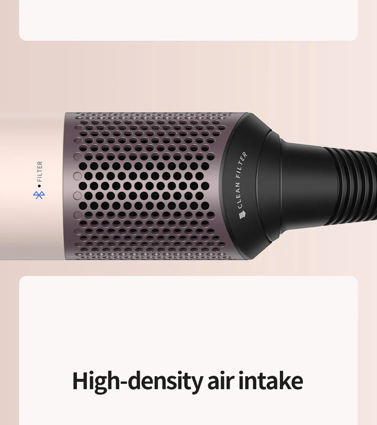 Professional 6 in 1 Cold Hot Air Styling Brush Hair Dryer Curling Iron Straightener Flat Iron 1700W Fast Dry Voluminous Waves