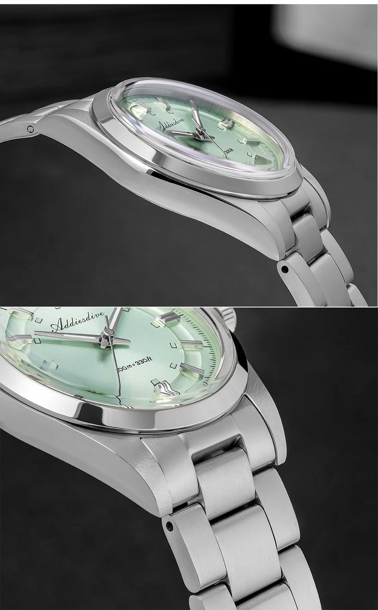 ADDIESDIVE36mm Luxury Men's Quartz Watch Japan VH31 Movement 100m Waterproof Super Luminous Quartz Men's Business Watch AD2515