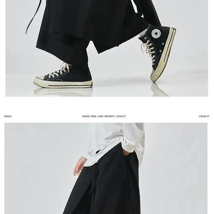 Pantaloni a Gamba Larga da Uomo, Stile Hip Hop, Jogger Casual, Streetwear Maschile, Pantaloni Larghi con Patchwork, Joggers alla Moda Comodi, Pantaloni da Donna