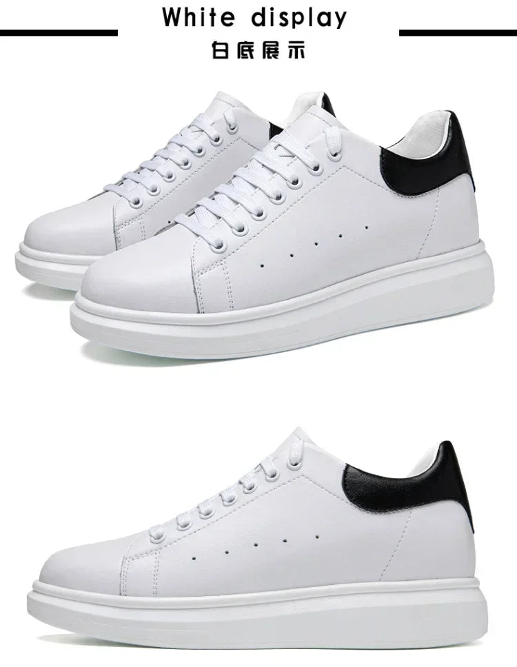 New Men women sneakers height increasing shoes invisible 6 8 10cm heighten sports shoes man taller lift white elevator shoes