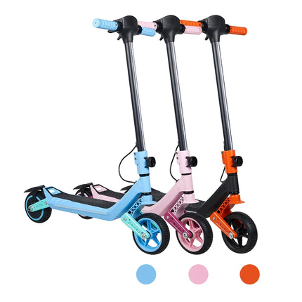 Monopattino elettrico per bambini, doppia sospensione, luci arcobaleno colorate e schermo LED, autonomia di 12 km, un regalo ideale per ragazzi e ragazze dai 6 anni in su.