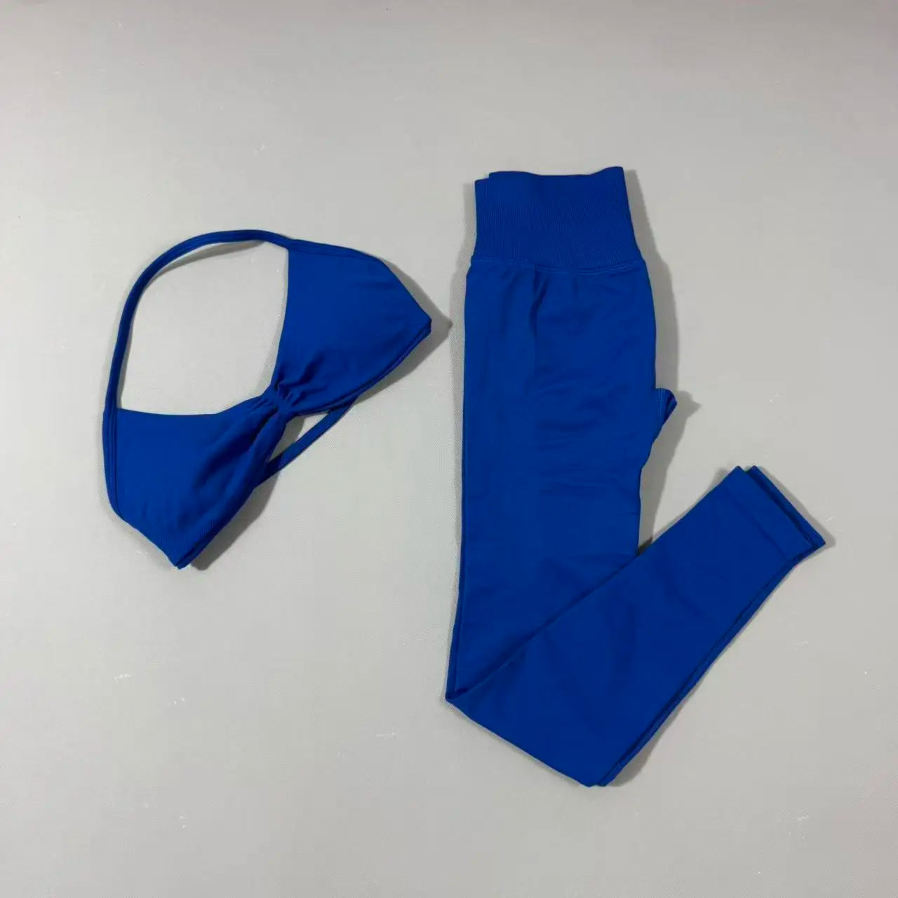 Yoga Gym Set 2 Piece Women Strappy Yoga Bra Top Workout Scrunch Shorts Sports Suit Fitness Clothes Seamless Yoga