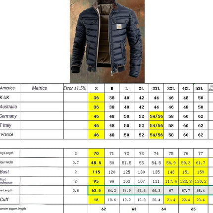New Men's Stand-up Collar Cotton Jacket Casual Warm Thickened Cotton Coat Winter 2026 Fashion New Spring And Summer