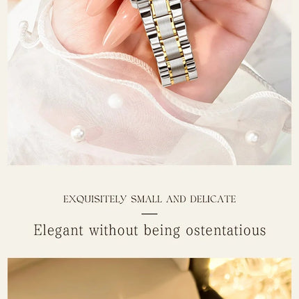 OLEVS Orologio di lusso di alta qualità per donna Orologio meccanico automatico da donna impermeabile in acciaio inossidabile Orologi da donna eleganti platinumshop