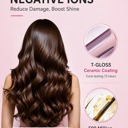 TYMO CURLPRO Automatic Hair Curler 32MM Electric Ceramic Curling Hair Stick Professional Curling Irons Curling Irons Styling Too