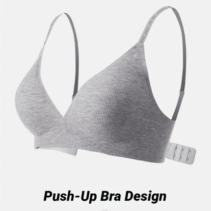 Women Sexy Seamless Bras Deep V Neck Bralette Lingerie Letter Strap Tops Push Up Underwear Wireless Brassiere For Female Bra