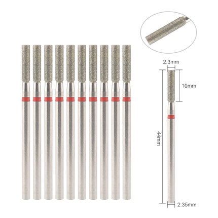 10Pcs Diamond Milling Cutter For Manicure Electric Nail Drill Bits Accessory Pedicure Machine Nail File Gel Remover Tool uñas Accesorios Y Herramientas