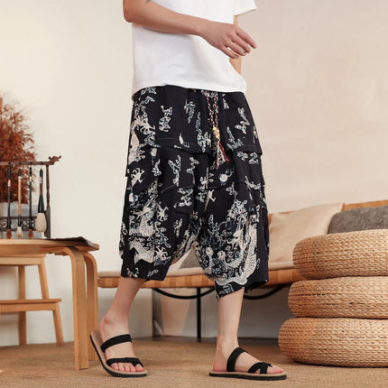 Pantaloncini da Spiaggia Estivi 2026 da Uomo, in Cotone Traspirante, Comodi, Casual, a Gamba Larga, Taglie Forti fino alla 8XL