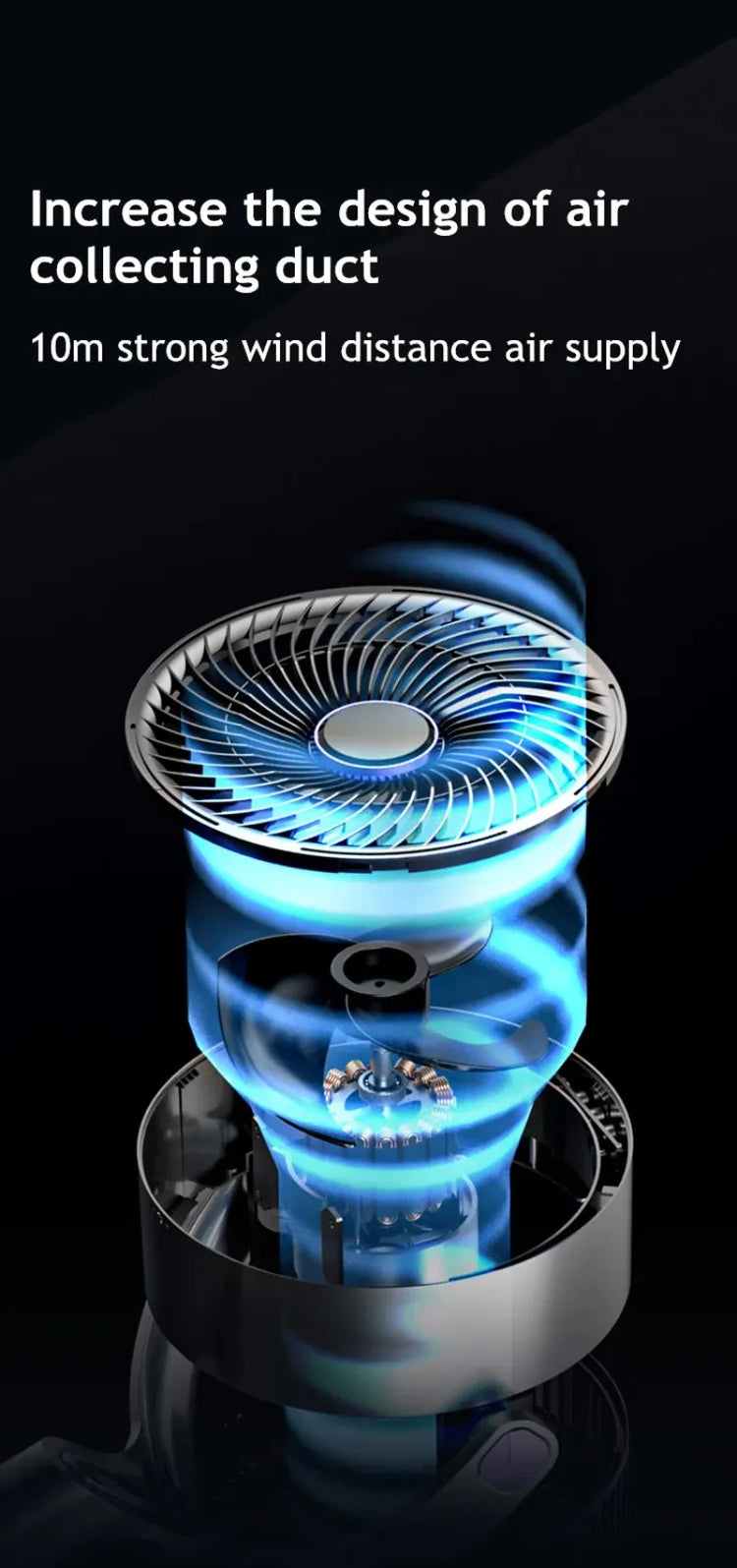 Ventilatore da Terra 220V con Telecomando, Versione Aggiornata, a Frequenza Variabile, Oscillante
