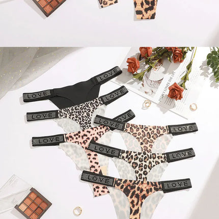 3Pcs/Set Seamless Low Waist Sexy Panties Women Thongs Rhinestones Letter Diamonds G-string Sports Thong Shorts Briefs T-back