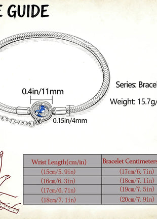 Nuova Serie di Bracciali a Osso di Serpente in Argento Puro 925% con Charm 'Amore Eterno' e Catena di Sicurezza, Gioielli da Donna PlatiNum