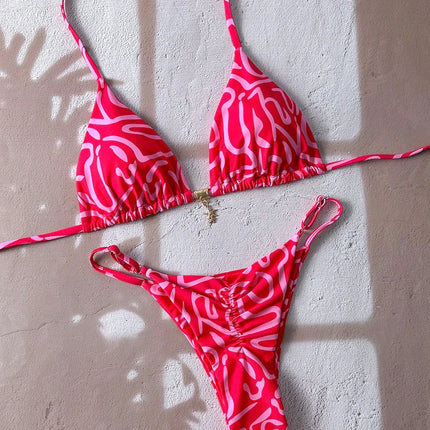 Sexy Leopardo Push Up Bikini Costumi da bagno a due pezzi 2026 Micro Bikini Set Costume da bagno donna Abbigliamento da spiaggia Perizoma Costumi da bagno per donna platinumshop