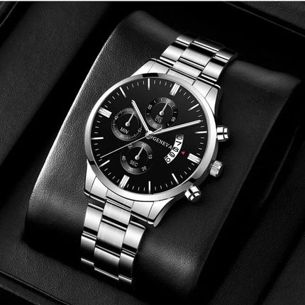 Orologio da uomo alla moda Orologio da polso al quarzo con calendario di lusso Orologi da lavoro Orologio da uomo Orologio da polso con cinturino maschile platinumshop