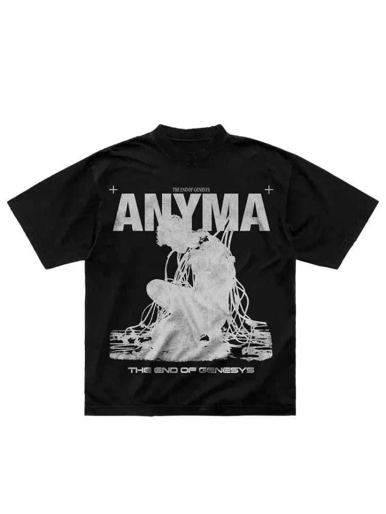 2025 Estate Dj Anyma THE END OF GENESYS T-shirt da uomo in cotone a maniche corte per fan T-shirt ov