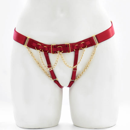 Sexy Harness Panties Body Cage Underwear Girls Hollow Adjustable Underpants Women Body Chain Summer Thin Lingerie Female Briefs