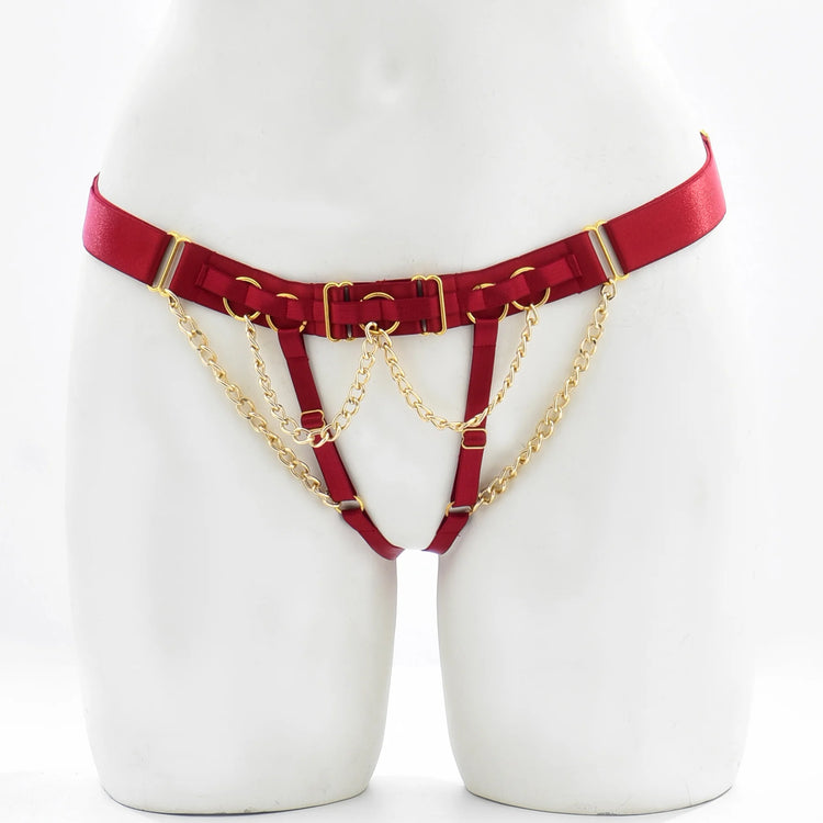 Sexy Harness Panties Body Cage Underwear Girls Hollow Adjustable Underpants Women Body Chain Summer Thin Lingerie Female Briefs