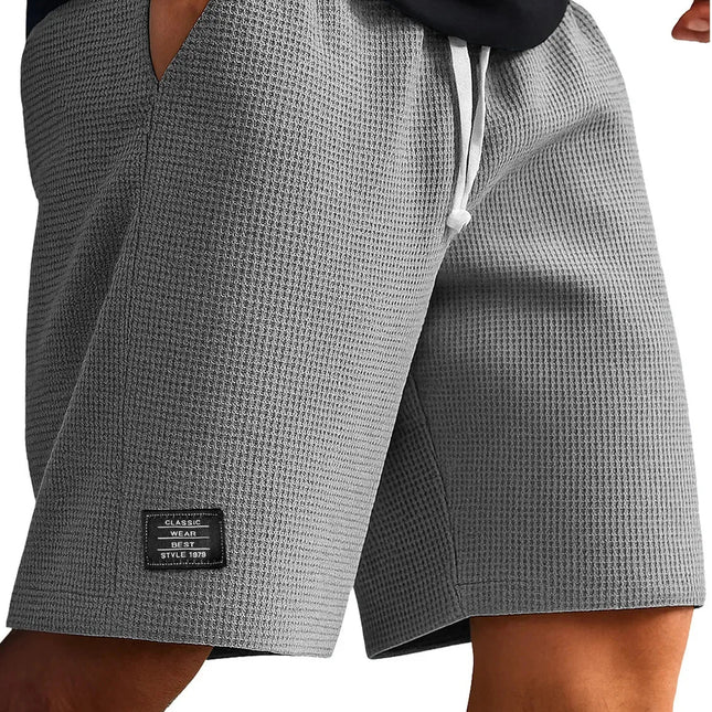 Pantaloncini Casual Jacquard da Uomo, Stile Harajuku, Tinta Unita, Pantaloni Corti alla Moda, Abbigliamento Retrò da Uomo, Streetwear Nuovo platinumshop
