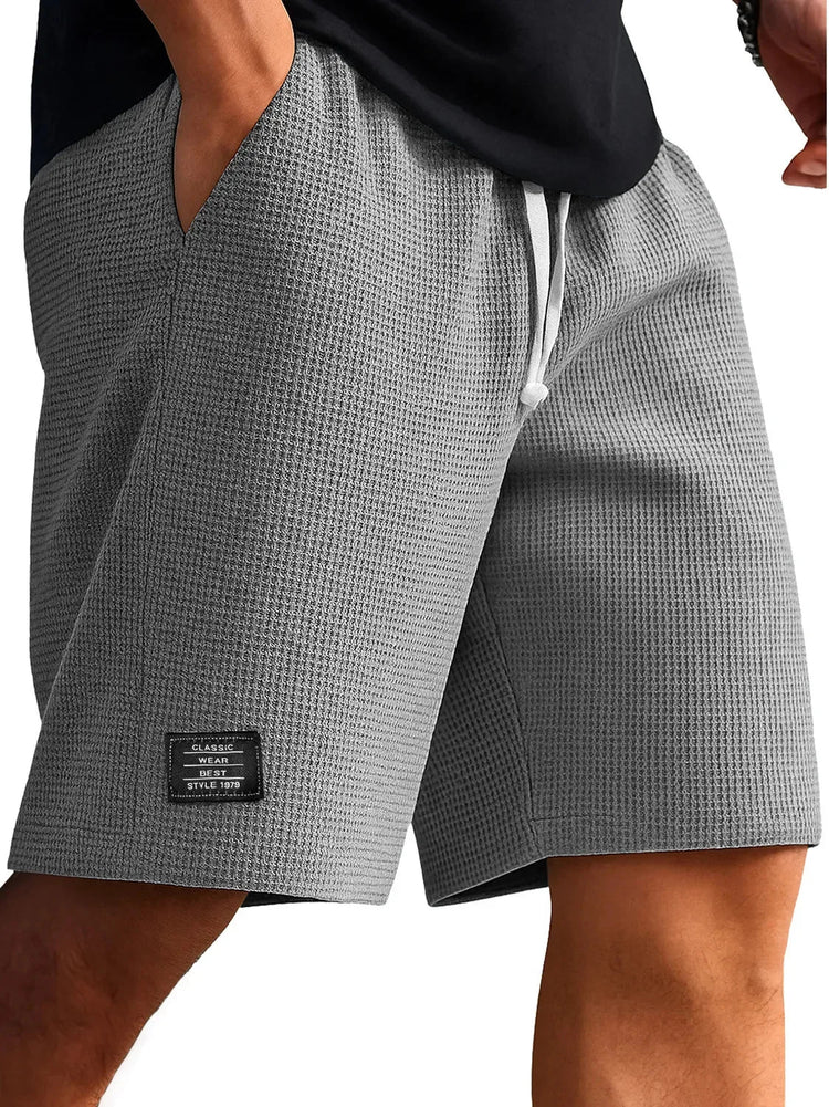 Pantaloncini Casual Jacquard da Uomo, Stile Harajuku, Tinta Unita, Pantaloni Corti alla Moda, Abbigliamento Retrò da Uomo, Streetwear Nuovo platinumshop