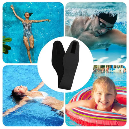 Kids and Adults Swimming Headband, Adjustable Waterproof Ear Band for Swimming and Diving, Ear Protection