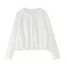 SENTUBILA 100% Wool Winter Jackets for Women Short Coats 2026 Stand Turtleneck Unlined Wool Outerwears Female Clothes W44O56626