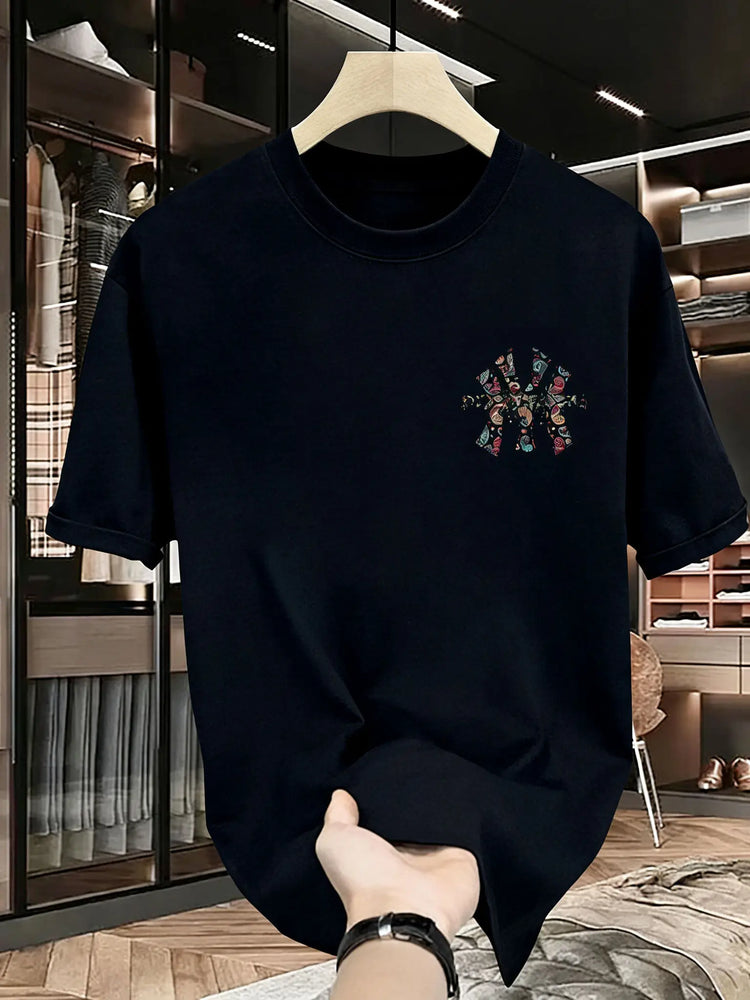 T-shirt stampata estiva da uomo - T-shirt di alta qualità, casual, versatile e alla moda, dal taglio ampio
