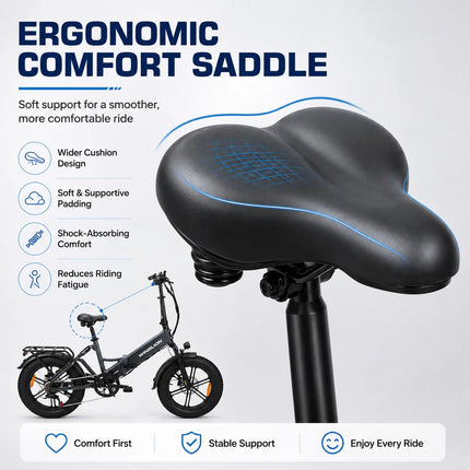 WINGLION EB-FF2.0 Bicicletta Elettrica Pieghevole da Donna, Motore 750W, Batteria 48V 15Ah, Autonomia 100KM, Velocità 40KM/H, Pneumatici Fat 4.0 da 20 Pollici, E-bike Pieghevole per Tutti i Terreni