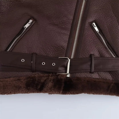 2024 Autumn New Product Women's Fashion Casual Polo Collar Long sleeved Zipper Decoration Double sided Jacket Coat