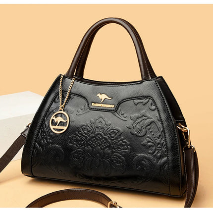 New Women Bag Luxury Designer Cowhide Handbags for Women Famous Brands Crossbody bag for Women Leather Shoulder Bags Sac a main PlatiNum