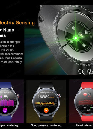 Nuovo Smartwatch 2026 per Analisi del Grasso Corporeo, ECG+PPG, Acido Urico, Pressione Sanguigna, Ossigeno nel Sangue, Orologio con Chiamate per Uomini e Donne platinumshop
