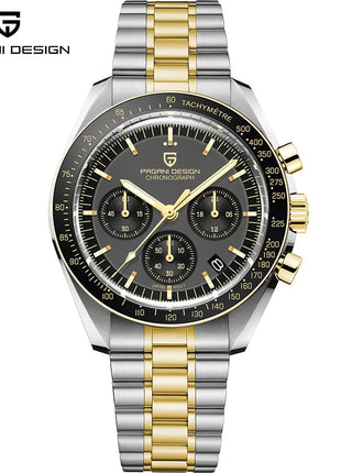 PAGANI DESIGN 2026 Nuovo Orologio da Uomo Moon, Orologio al Quarzo di Lusso per Uomo, Cronografo con Vetro Zaffiro AR, Impermeabile, Movimento VK63, Cinturino in Nylon