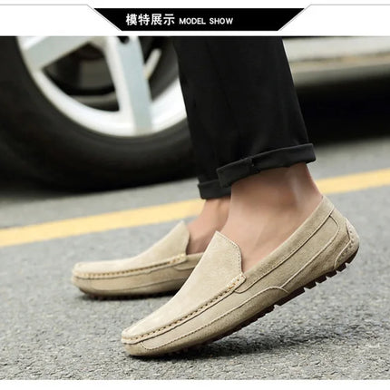 Mocassini da uomo in pelle scamosciata di lusso 2022 scarpe casual da uomo scarpe da barca fatte a mano da uomo Slipon scarpe da guida mocassini maschili Zapatos