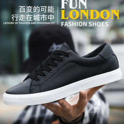 Classic Men Leather Casual Shoes High Quality Comfortable Platform Sneakers Men Flats Shoe Loafers British Jogging Shoe Hot Sale