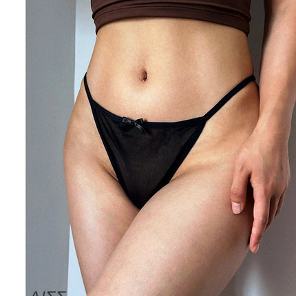 Sexy Girls G String Lace Thong Panties Women Briefs Hollow Out Transparent Thin Underwear Female Low Waist Lingerie Size S-XL