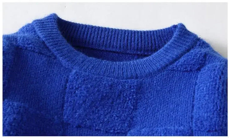 New Winter Men O-neck Knitted Pullovers Man Fleece WarmTurtlenecks Sweaters Man Casual Sweaters Quality Male Pullovers Size 4XL