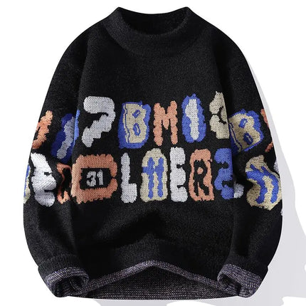 Winter Sweaters for male men thick O-neck sweater men Student youth sweaters autumn Men's wool Casual Knitwear Pullover