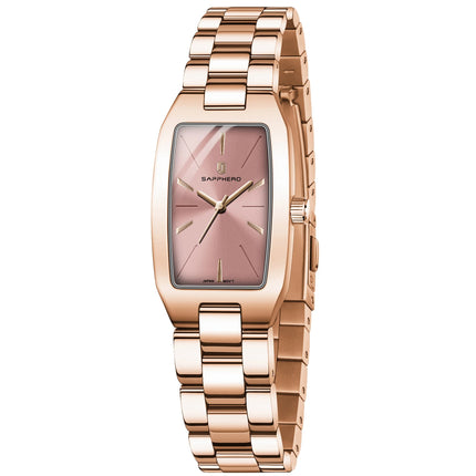 SAPPHEROLuxury Orologio da donna Cinturino in acciaio inossidabile Orologio impermeabile Quadrante ultrasottile Orologio da donna semplice alla moda Orologio accurato platinumshop
