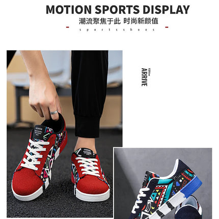 Nuove Scarpe Estive alla Moda per Uomo, Sneakers Sportive Antiscivolo da Passeggio, Scarpe Casual in Tela con Motivi, Zapatos Maschili