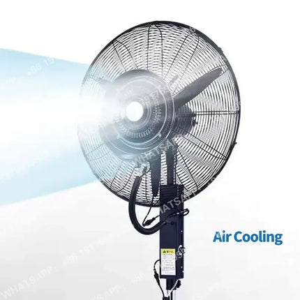 Ventilatore a piantana elettrico da 20/26/30 pollici con raffreddamento ad acqua e aria, 3 velocità, serbatoio acqua grande da 40L, per uso domestico e industriale, con funzione nebulizzazione AC