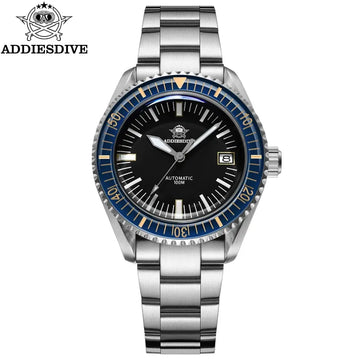 ADDIESDIVE Men's Watch NH35A Automatic Mechanical Watch 316L Stainless Steel Luminous 100M Water-Resistant Men's Diving Watch