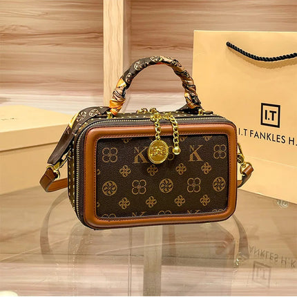 Brand Women's Bag 2025 New Style Light Luxury Western Style High Quality Handbag Designer Casual Versatile Crossbody Bag PlatiNum