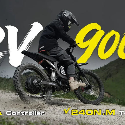 COSWHEEL R19 Bicicletta Elettrica 72V 40AH con Batteria al Litio, E-bike da Montagna per Adulti 9000W, Ciclomotore Elettrico da Uomo, E-truck da Strada