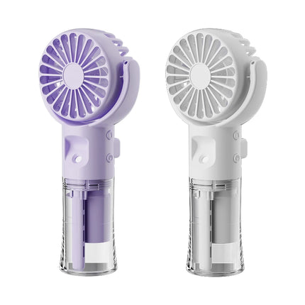 Ventilatore portatile per nebulizzazione d'acqua Mini ventilatore portatile ricarica USB 4 velocità ventole Spray per collo appese piccolo ventilatore portatile portatile portatile