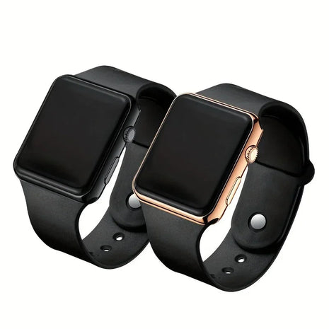2 pezzi orologio per coppie display a LED orologio elettronico sportivo orologio da polso digitale in silicone per donna uomo regalo di San Valentino per lei platinumshop