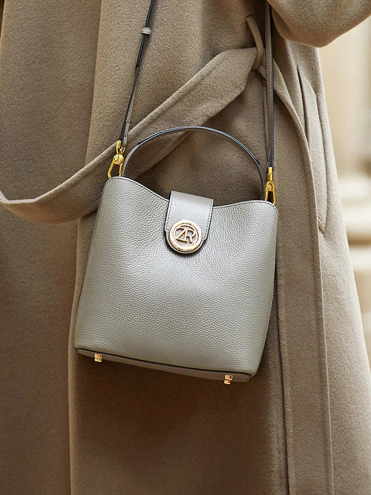 ZOOLER Full Genuine Leather Shoulder Bags Tote Bags Luxury Women Trendy Handbag Totally Skin Fashion Top Handle Purses #WG385