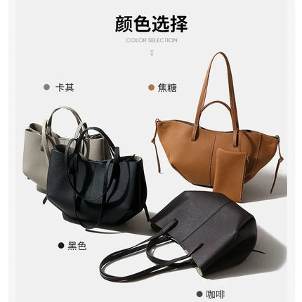 2026 Borse a Mano in Vera Pelle di Prima Qualità per Donna, Borsa a Spalla Grande di Alta Qualità, Borse da Viaggio, Borsa da Viaggio alla Moda per Donna, Marrone
