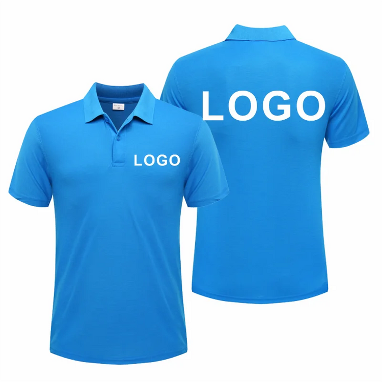 Polo casual estiva Polo personalizzata traspirante economica per società personale Polo da lavoro con ricamo con stampa logo personalizzato