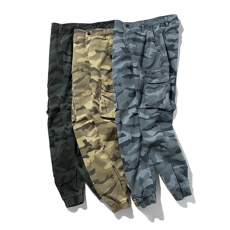 Spring Autumn Men Cargo Camouflage Pants Men Cotton Casual Breeche Bermuda Beach Jogger Pants Mens Trousers Male Dropshipping