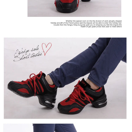 New Soft Outsole Breath Dance Shoes Women Sports Feature Dance Sneakers Jazz Hip Hop Shoes Woman Dancing Shoes Ladies Sneakers