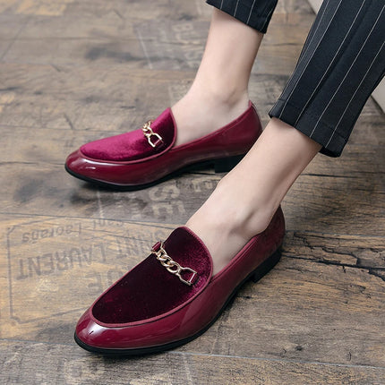 Mocassini da uomo in pelle scamosciata dal design di lusso Nero Blu Rosso Scarpe eleganti casual per discoteca Party Monk Strap Scarpe da uomo Taglia 38-47